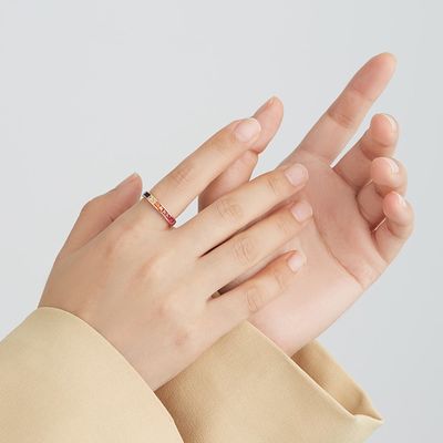 8.3in 0.07oz Sterling Silver Crystal Ring 14k Zirkon-Verlobungsringe ODM