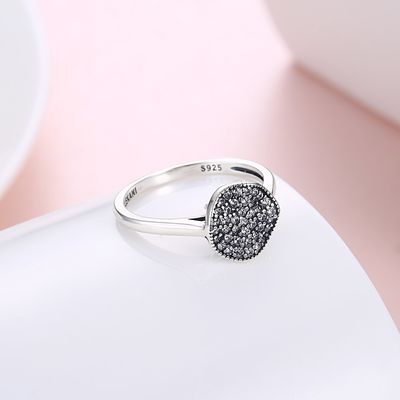 Arbeiten Sie Ring Zircon Diamonds Stone 925 Sterling Silver Engagement Wedding Band Ring For Women um