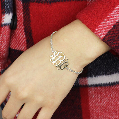 7.48in 0.42oz Sterling Silver Personalized Name Bracelets silbernes Namensschild-Armband-ODM