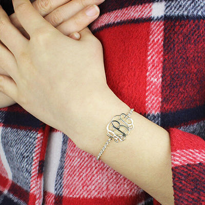 7.48in 0.42oz Sterling Silver Personalized Name Bracelets silbernes Namensschild-Armband-ODM