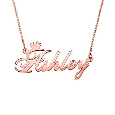 kundenspezifisches silbernes Soem Unisex-Rose Gold Crown Necklace Halsketten 0.07oz 1.8ft
