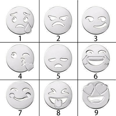 Kundenspezifische silberne Halsketten 2 Gramm Emoji