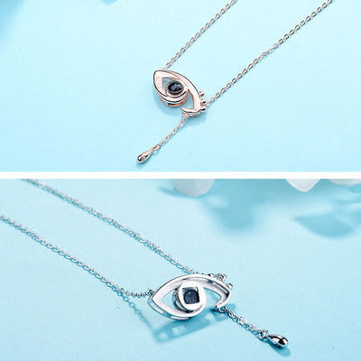 3,9 Gramm 0.48X0.84in Angel Eyes Necklace Custom Light Projektions-Halskette ODM