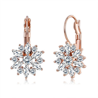 Band-Ohrringe Soem 21mm Kristall-2.14g baumeln kundenspezifisches Tropfen-Band-Ohrring-Schmuck