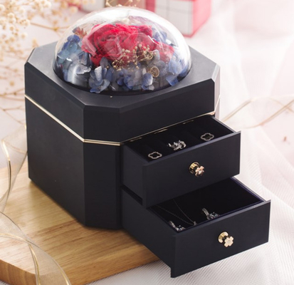 Soem bereitete Geschenkbox-Plastik 115×115×110mm des Schmuck-0.406kg auf