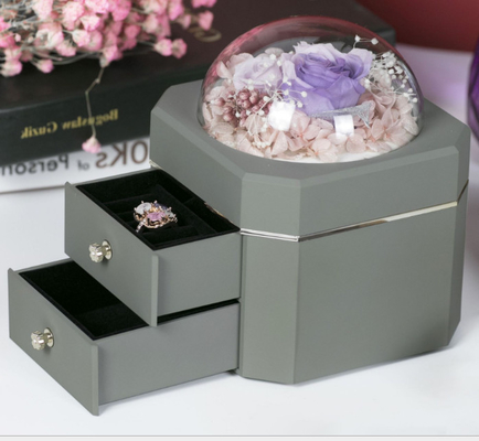 Soem bereitete Geschenkbox-Plastik 115×115×110mm des Schmuck-0.406kg auf