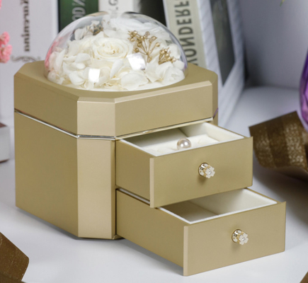 Soem bereitete Geschenkbox-Plastik 115×115×110mm des Schmuck-0.406kg auf