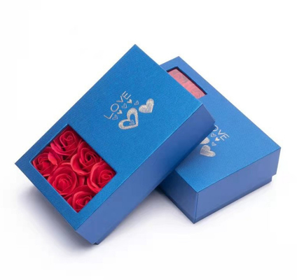Schmuckkästchen-Halsketten-Kasten-Ohrring-Kasten Ring Box 115*115*110 Millimeter 0,406 Kilogramm Rose Flower Gift Jewelry Box Verpacken