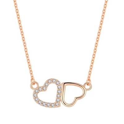 YASVITTI Valentinstagsgeschenk Luxus Halskette 925 Sterling Silber Mode Klassiker Frauen Herz Halskette Schmuck