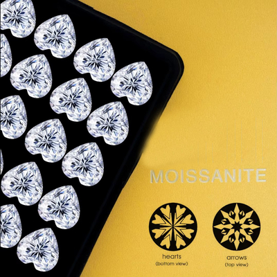 Großhandel Mossanit Pass Diamant Test GRA Steine D Farbe Runde Form Diamant Loose Moissanite Moissanite Hoop Ohrringe